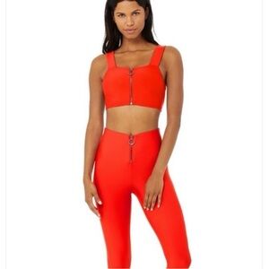 LIKE NEW❤️ALO YOGA❤️RARE RED WORKOUT SET